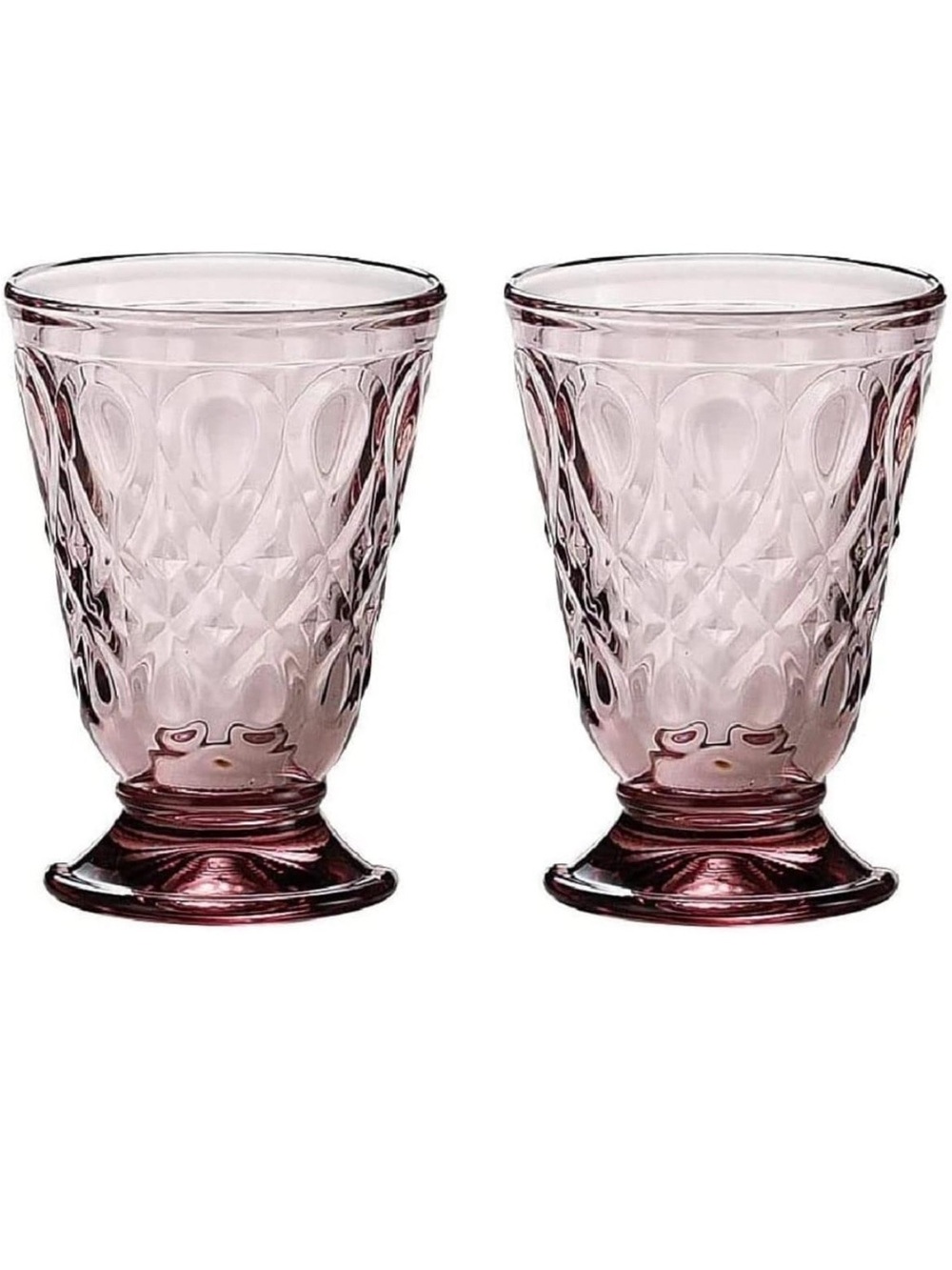 La Rochere Lyonnios Eggplant/Amethyst Goblets, Set of 12 - Short and Tall